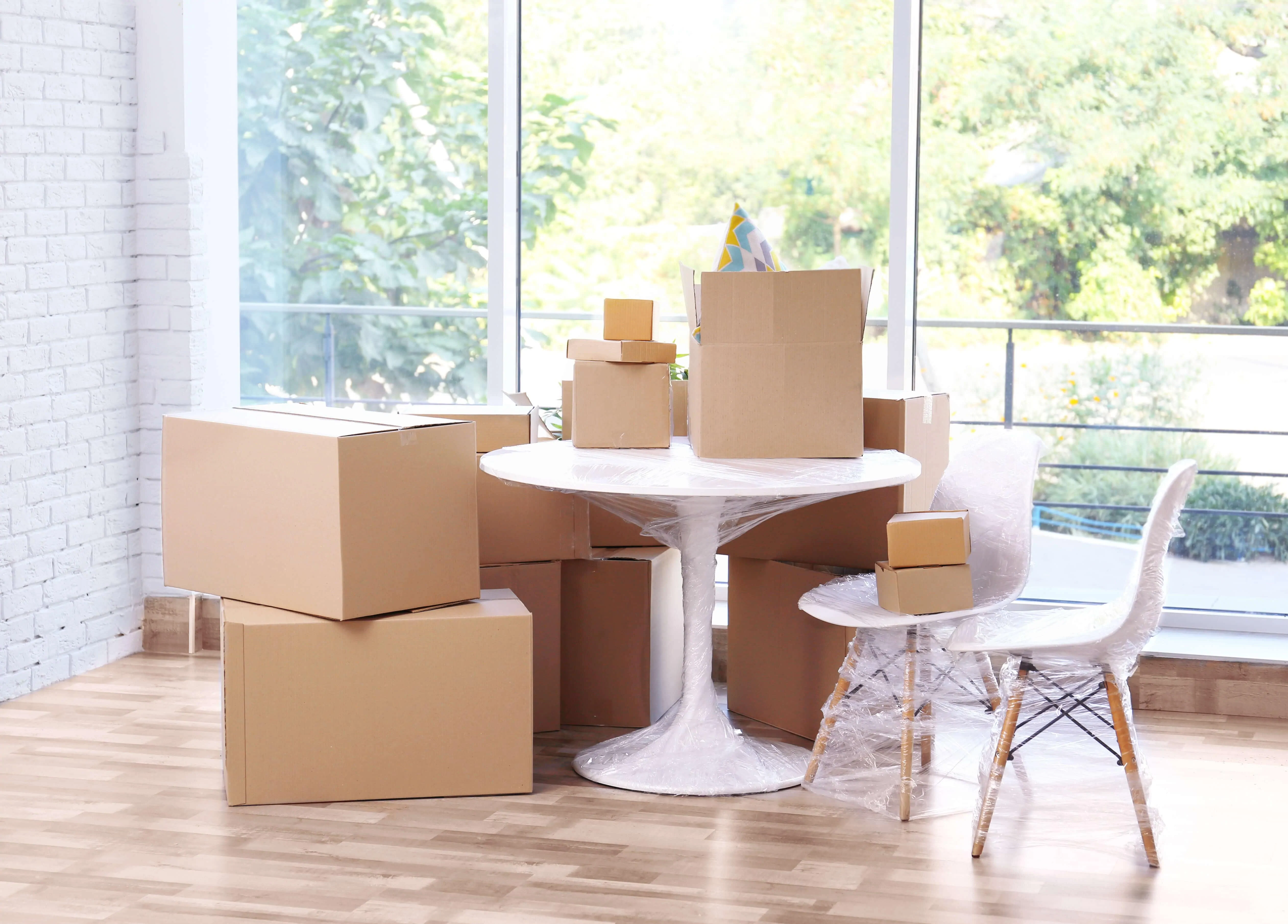 Move In/Out Cleaning - Packed Boxes